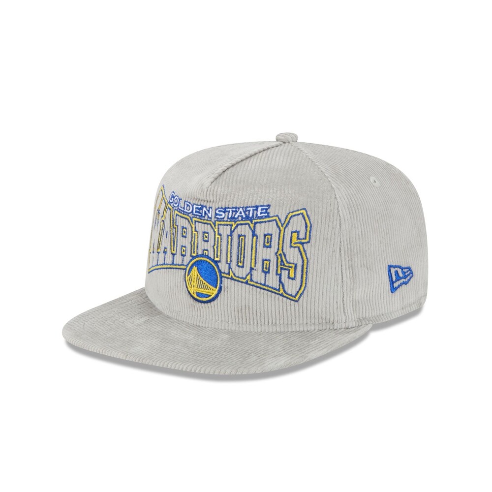 New Era Golden State Warriors Gray Cord Golfer Hat - One Size